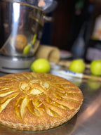 Piroge mit Äpfeln