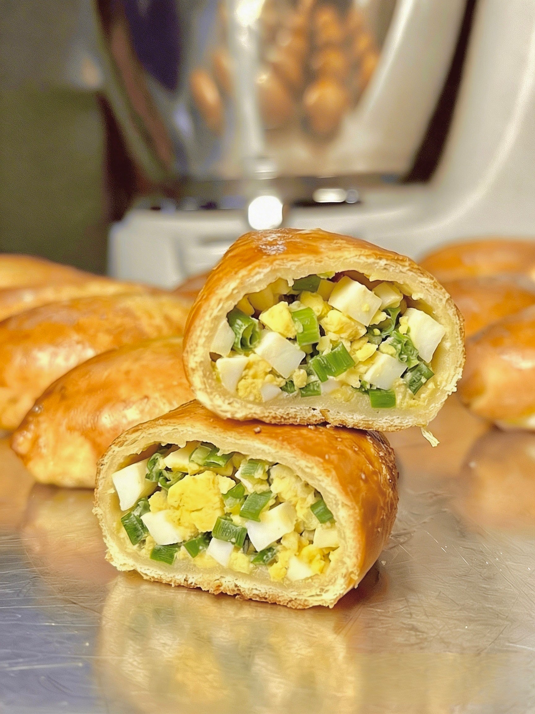 Piroggen mit Ei & Frühlingszwiebel