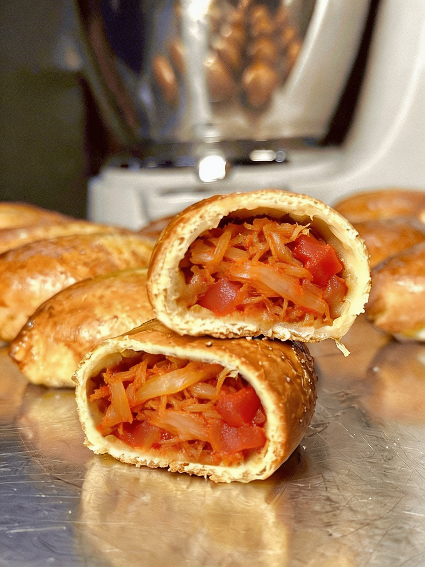 Piroggen mit Kraut & Tomaten (würzig-pikant)