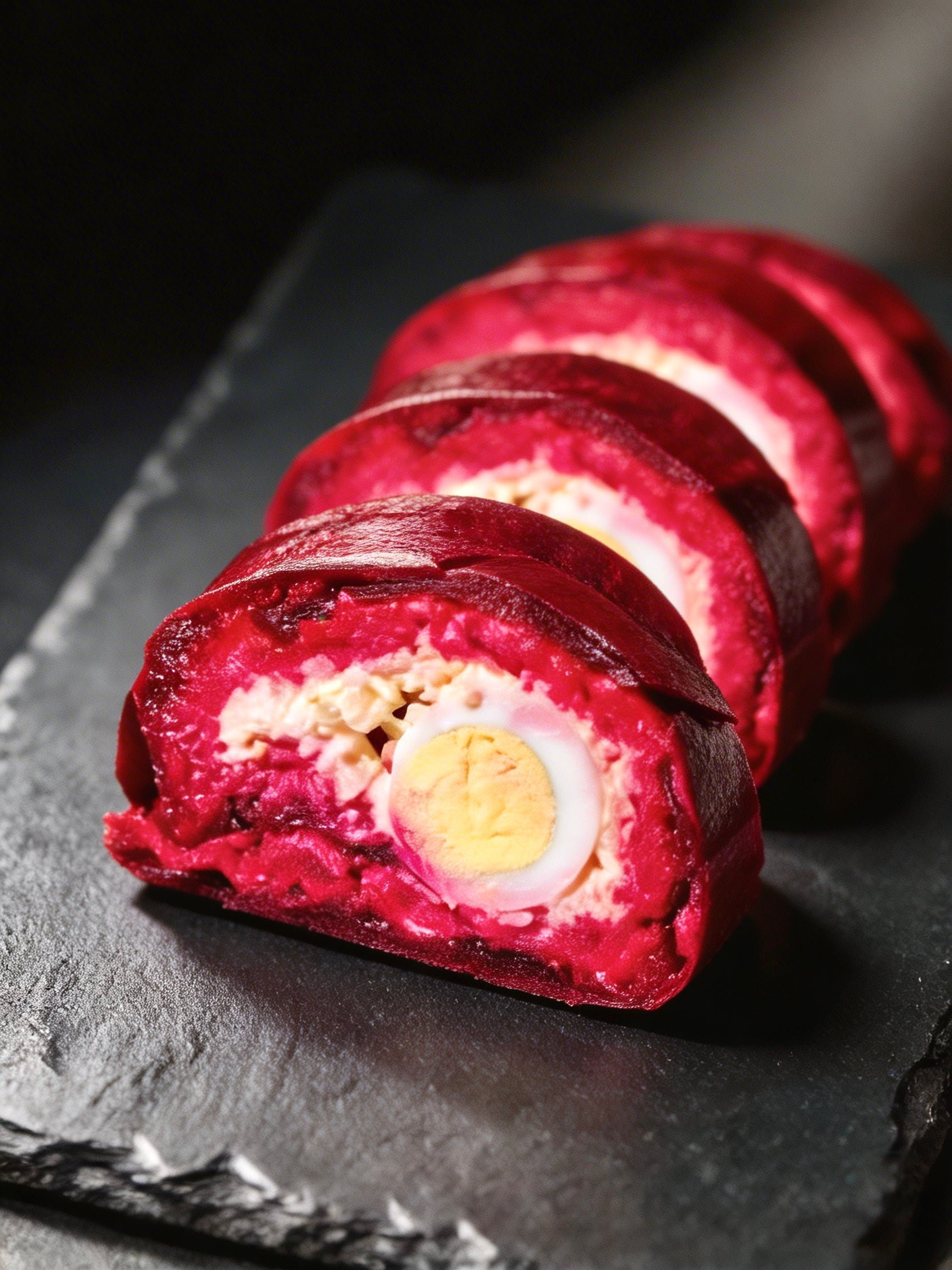 Rote-Bete-Rolle mit Hering (Shuba)