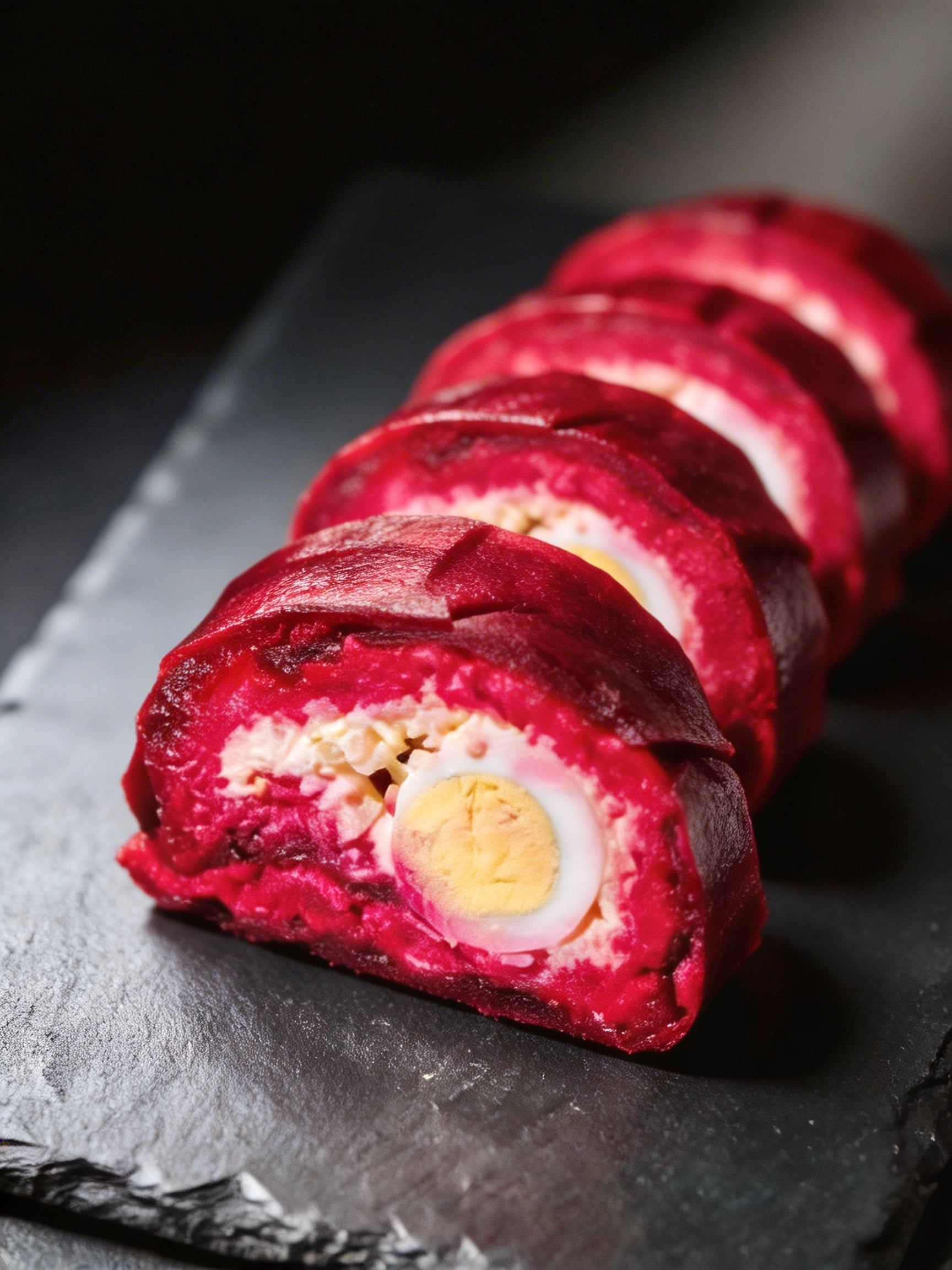 Rote-Bete-Rolle mit Hering (Shuba)